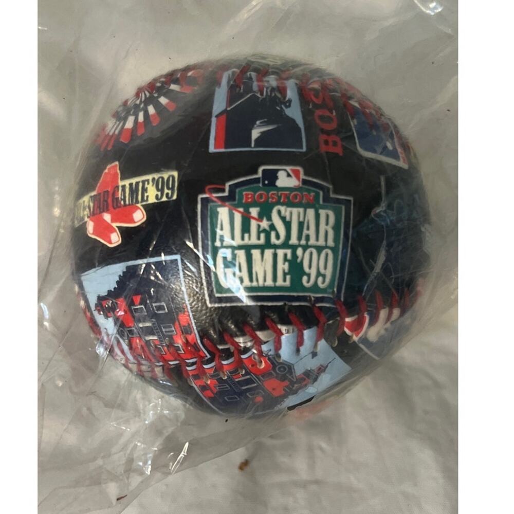 1999 Boston Red Sox MLB All Star Game Fotoball Souvenir Baseball Black
